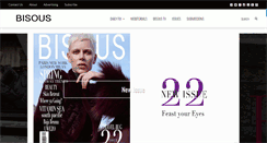 Desktop Screenshot of bisousmagazine.com