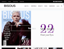 Tablet Screenshot of bisousmagazine.com